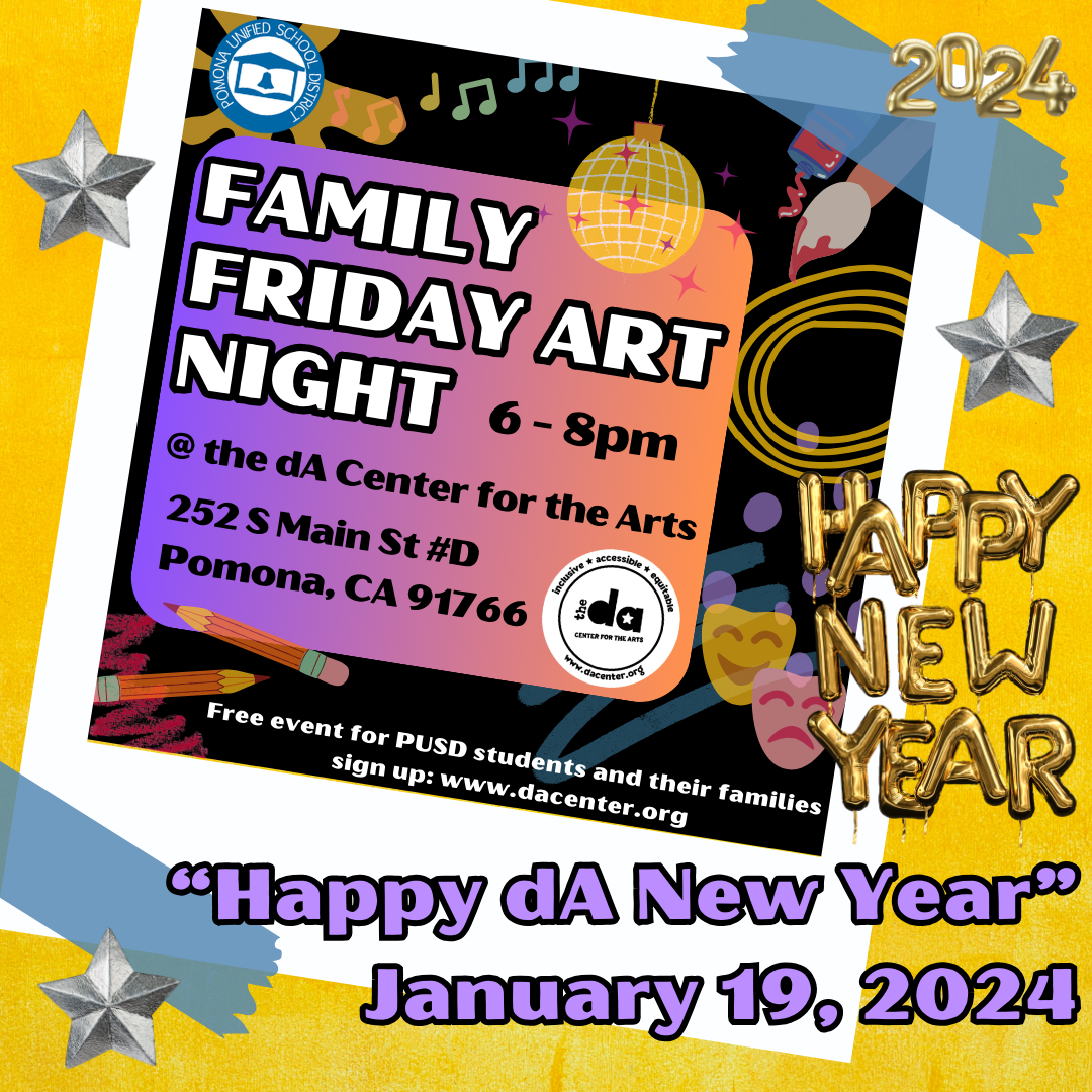 dA Center for the Arts- Family Art Night, January 19, 2024 image for web